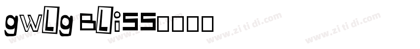 GWLG Bliss字体转换